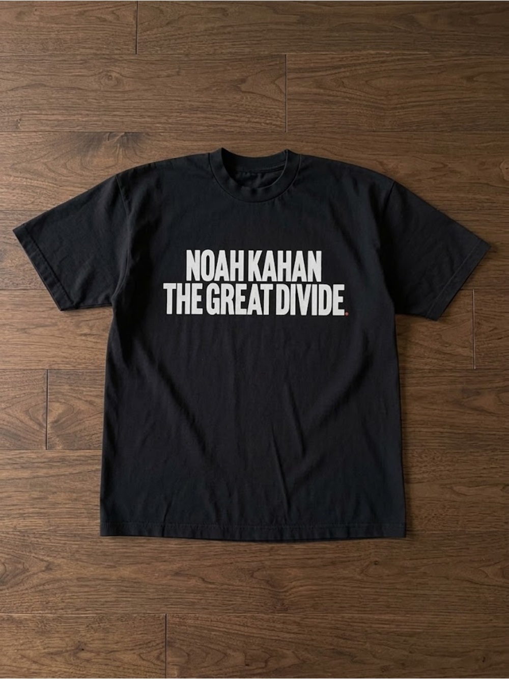 Noah Kahan The Great Divide Block Black Indie Folk Music Graphic T-Shirt